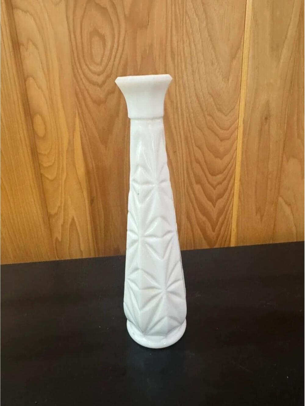Vintage White Milk Glass Bud Vase